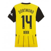 Borussia Dortmund Maximilian Beier #14 Replika Hemmatröja Dam 2024-25 Kortärmad